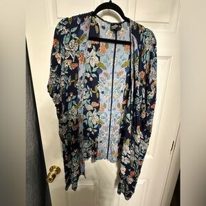 Floral Open-Front Cardigan/kimono